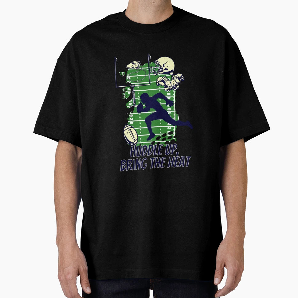 Huddle Up American Football T-Shirt - Custom Art Print Men Women - T-Shirt, Sweatshirt, Hoodie