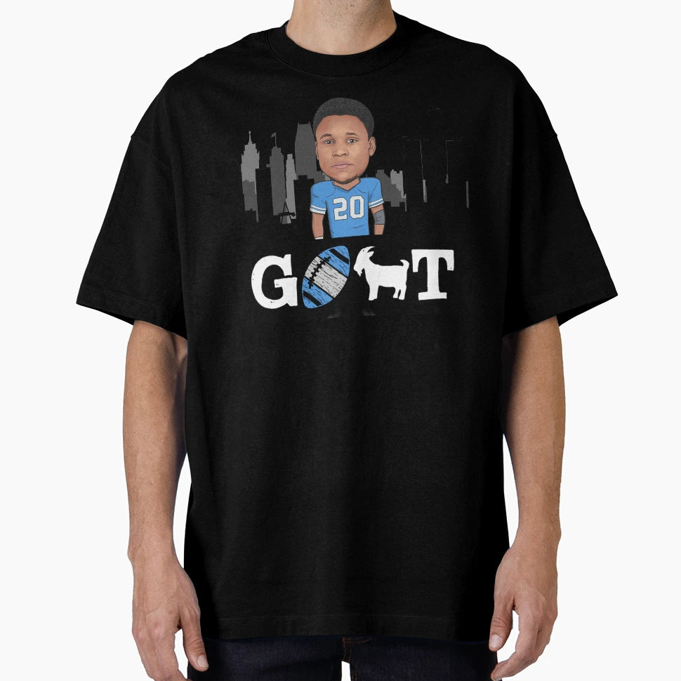 Barry Sanders Detroit Goat T-Shirt - Casual Everyday Wear Unisex - T-Shirt, Sweatshirt, Hoodie