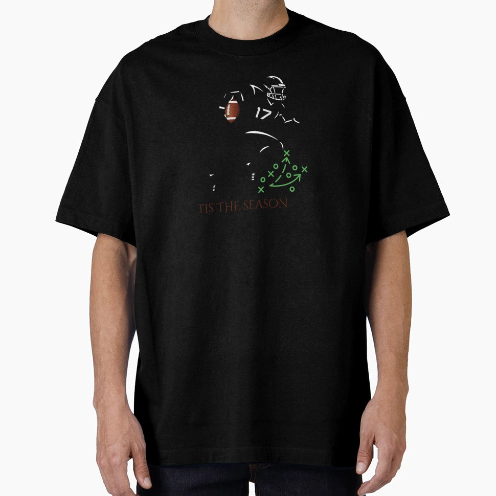 Tis Season Football T-Shirt - Minimalist Print Men Women - T-Shirt, Sweatshirt, Hoodie