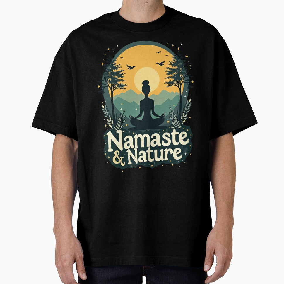 Namaste Nature by PerkzPrints - Adult & Kids T-Shirts, Sweatshirts & Hoodies apparel design preview 1