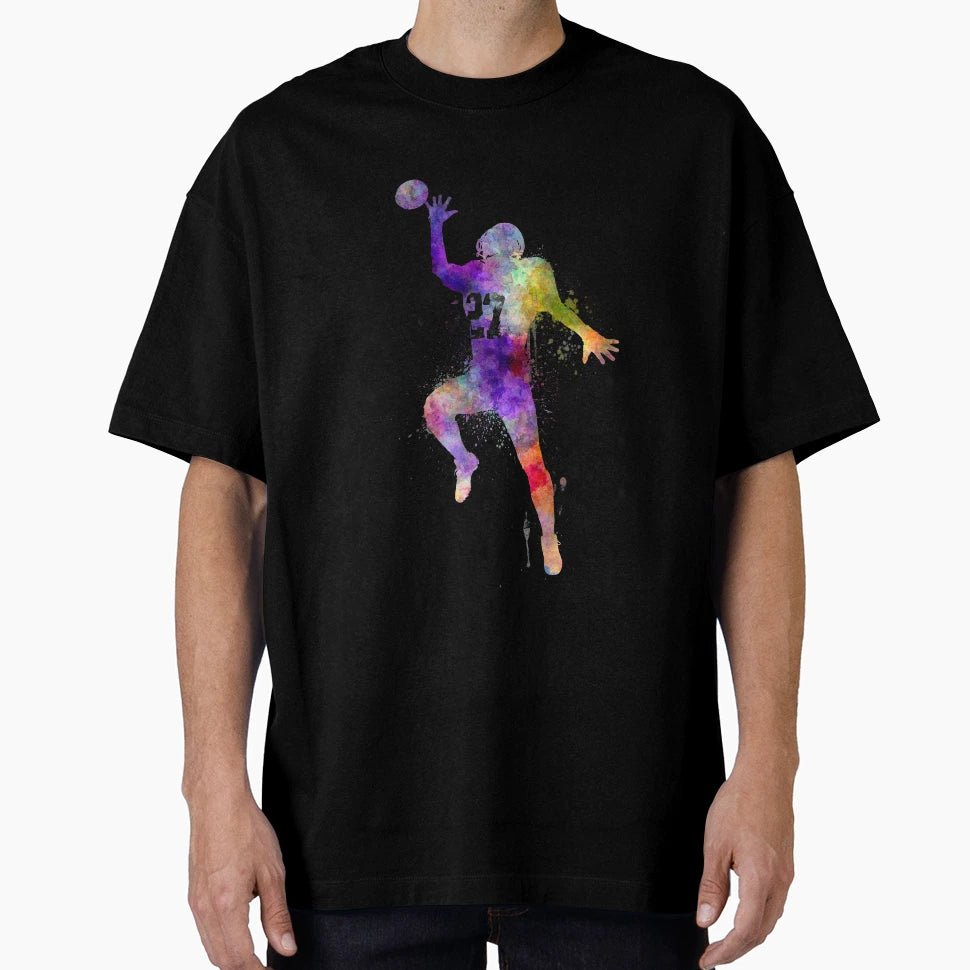 American Football Player Catching T-Shirt - Minimalist Print for Adults - T-Shirt, Sweatshirt, Hoodie