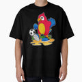 Parrot As Soccer Player Soccer T-Shirt - Custom Art Print for Adults - T-Shirt, Sweatshirt, Hoodie