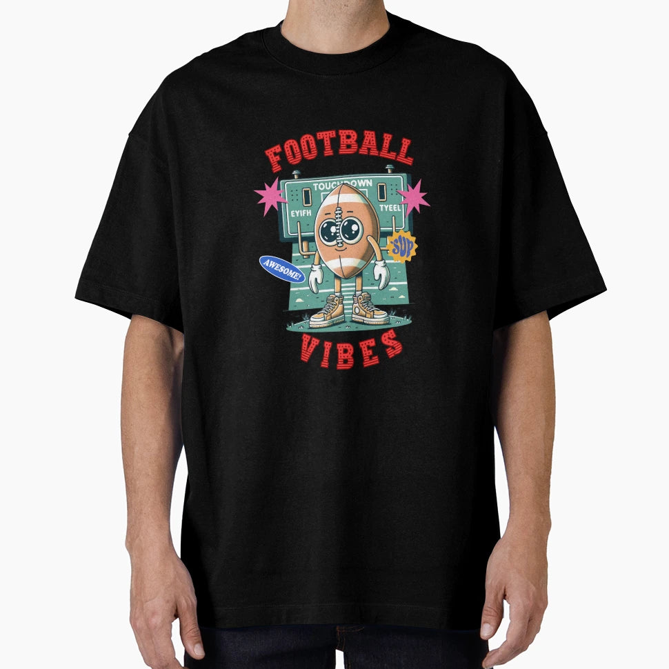 Football Vibe American Football T-Shirt - Novelty Apparel for Adults - T-Shirt, Sweatshirt, Hoodie