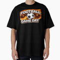 Football Game Day Fiery Flame Soccer T-Shirt - Unique Graphic Men Women - T-Shirt, Sweatshirt, Hoodie