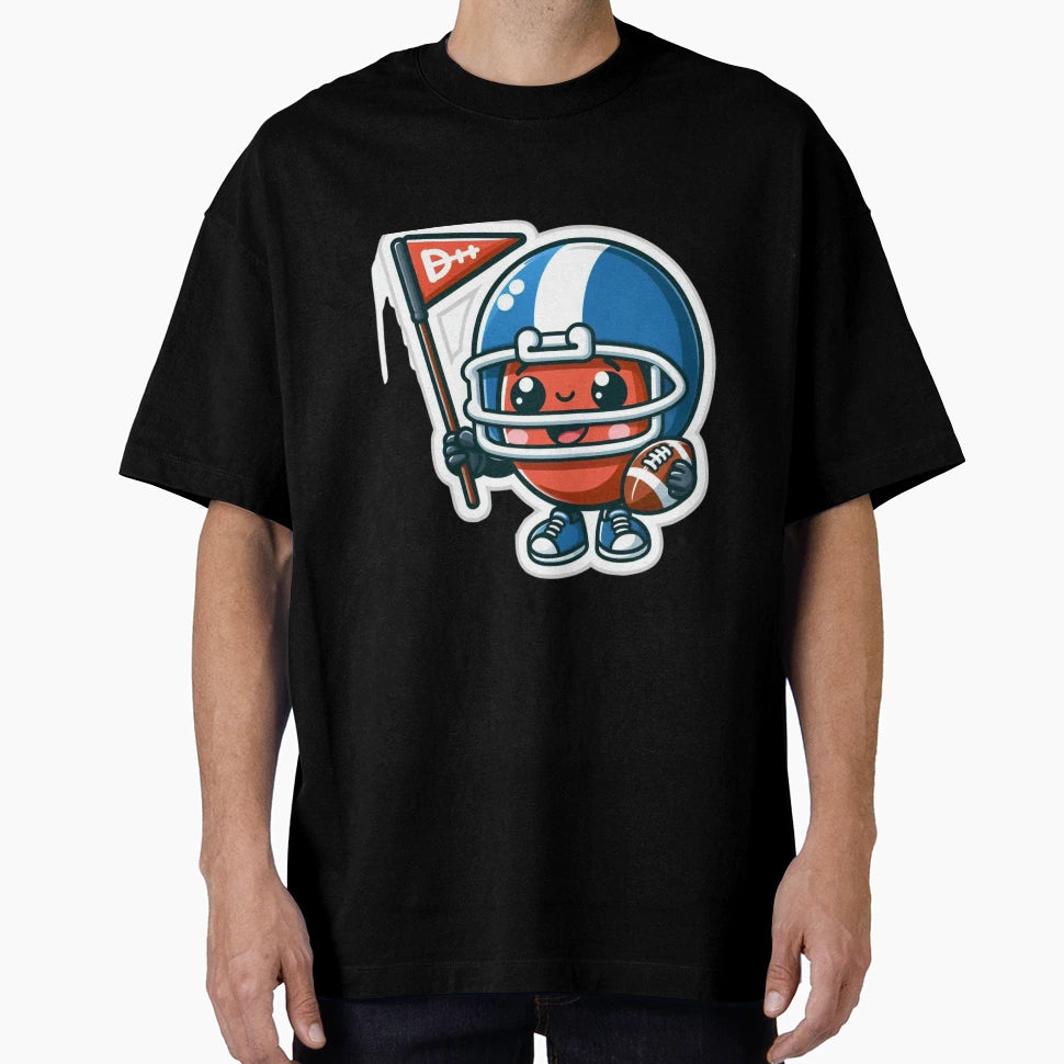 American Football Mascot 3 T-Shirt - Graphic Print Men Women - T-Shirt, Sweatshirt, Hoodie