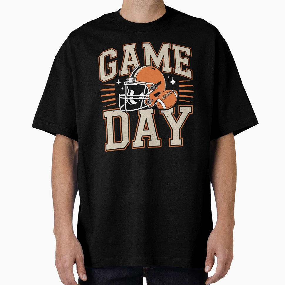 Game Day Football Helmet Sports T-Shirt - Aesthetic Graphic Unisex - T-Shirt, Sweatshirt, Hoodie