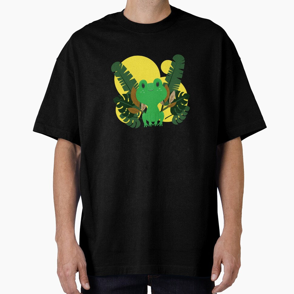 Cute Cartoon Frog by TeesByConnor - Adult & Kids T-Shirts, Sweatshirts & Hoodies apparel design preview 1