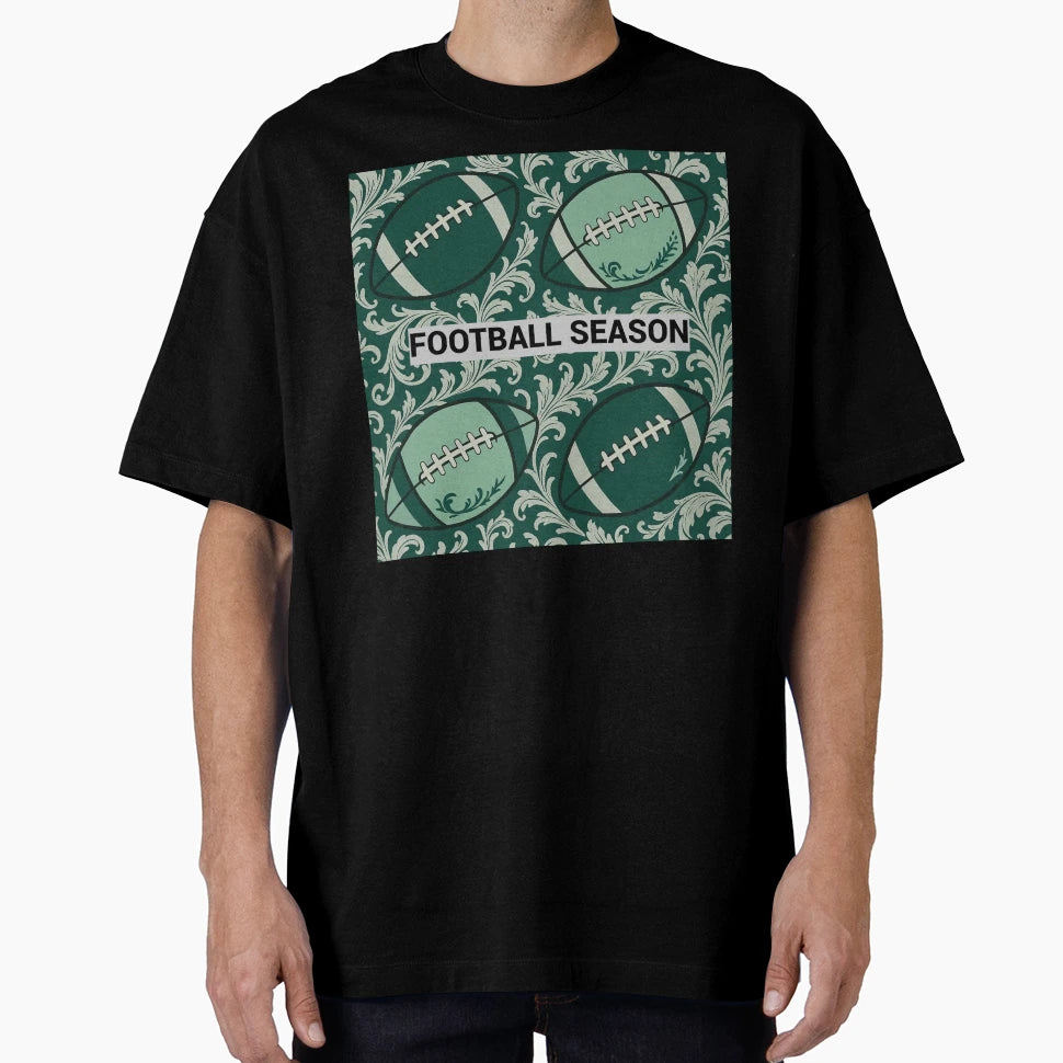 Football Season Baroque T-Shirt - Casual Everyday Wear for Adults - T-Shirt, Sweatshirt, Hoodie