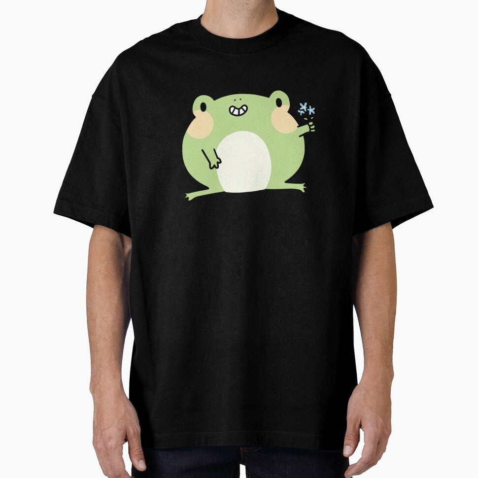 Frog with flowers by Nikamii - Adult & Kids T-Shirts, Sweatshirts & Hoodies apparel design preview 1