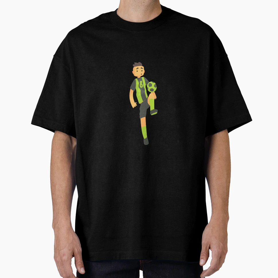 Football Player Green Uniform T-Shirt - Fun Novelty Design for Adults - T-Shirt, Sweatshirt, Hoodie