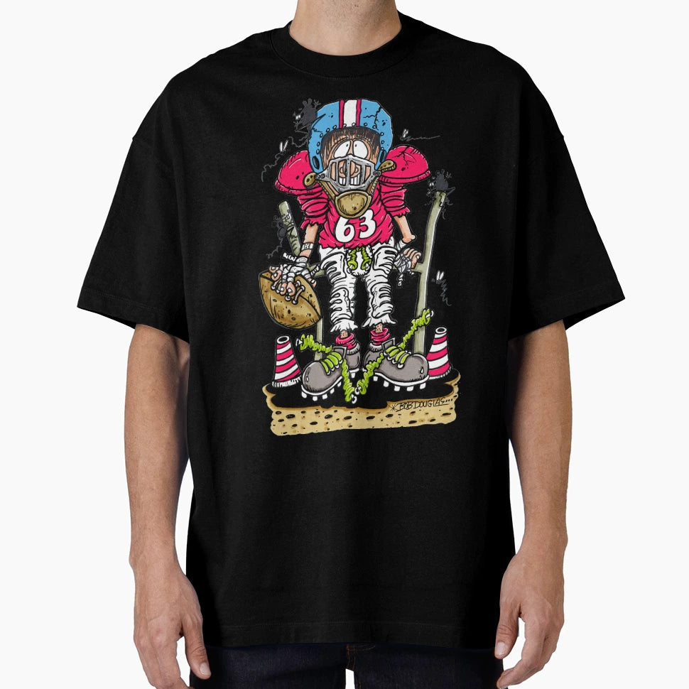Time Football Football Player T-Shirt - Custom Art Print for Adults - T-Shirt, Sweatshirt, Hoodie