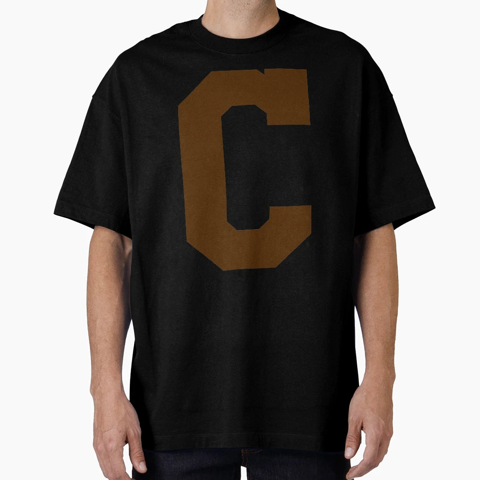 Alphabet Brown C Sports Letter C T-Shirt - Streetwear Style Men Women - T-Shirt, Sweatshirt, Hoodie