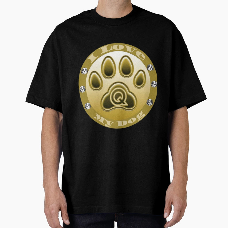 Love Dog Q T-Shirt - Minimalist Print Unisex - T-Shirt, Sweatshirt, Hoodie