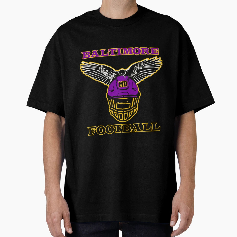 Baltimore Football T-Shirt - Streetwear Style Unisex - T-Shirt, Sweatshirt, Hoodie