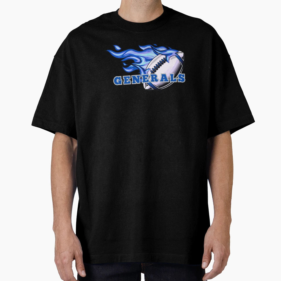 General Football Fire T-Shirt - Streetwear Style Men Women - T-Shirt, Sweatshirt, Hoodie