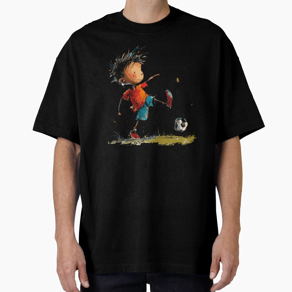 Little Playing Soccer T-Shirt - Casual Everyday Wear Unisex - T-Shirt, Sweatshirt, Hoodie