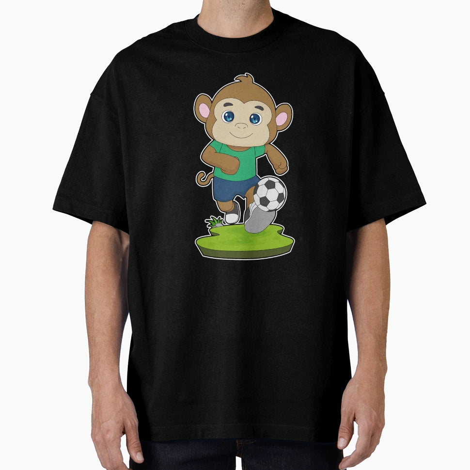 Monkey Soccer Player Soccer T-Shirt - Novelty Apparel for Adults - T-Shirt, Sweatshirt, Hoodie