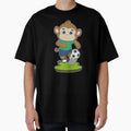 Monkey Soccer Player Soccer T-Shirt - Novelty Apparel for Adults - T-Shirt, Sweatshirt, Hoodie