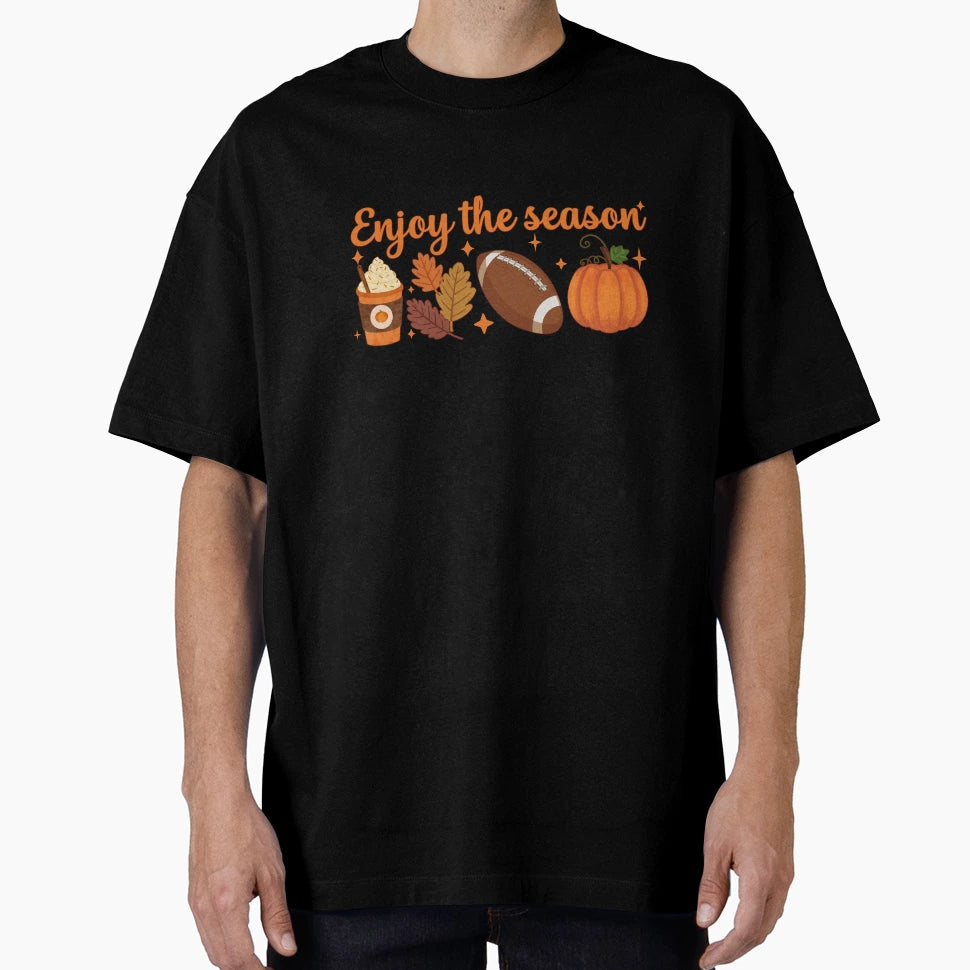 Fall Halloween Pumpkin T-Shirt - Casual Everyday Wear Men Women - T-Shirt, Sweatshirt, Hoodie