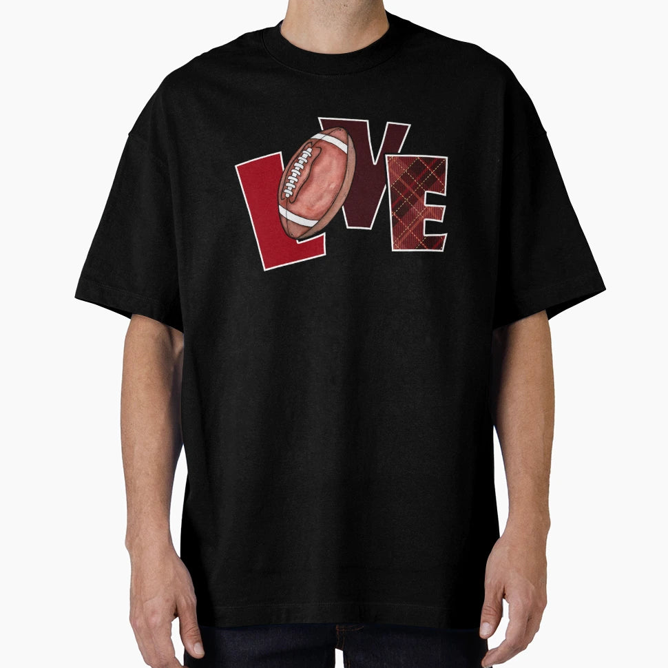 Thr Love Game Football Day T-Shirt - Minimalist Print for Adults - T-Shirt, Sweatshirt, Hoodie