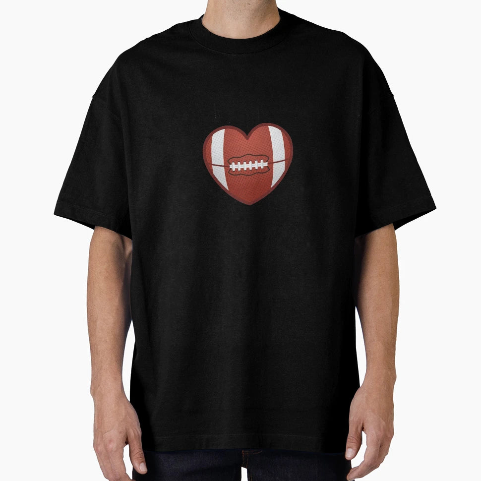 Football Is My Valentine T-Shirt - Graphic Print Unisex - T-Shirt, Sweatshirt, Hoodie