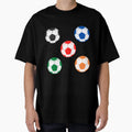 Soccer Ball Multi Colour Combo T-Shirt - Minimalist Print Unisex - T-Shirt, Sweatshirt, Hoodie