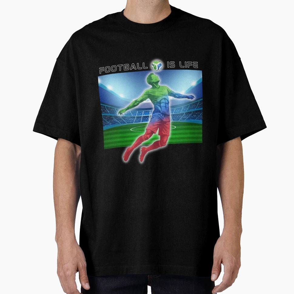 Football Is Life Soccer Player T-Shirt - Novelty Apparel Men Women - T-Shirt, Sweatshirt, Hoodie