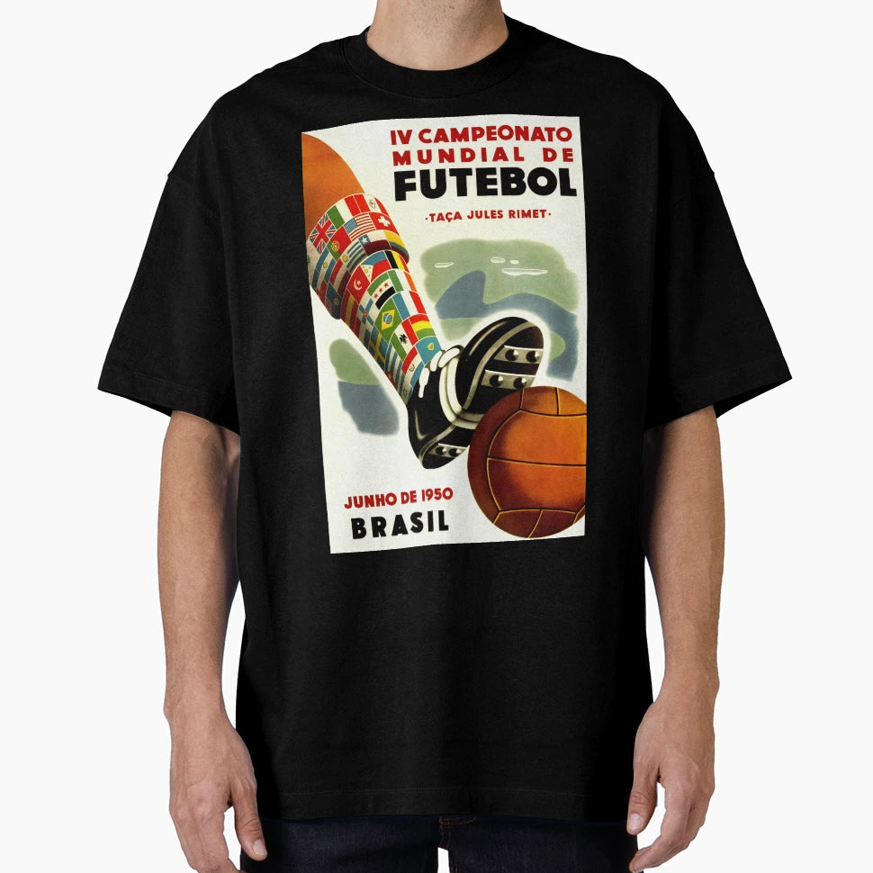 1950 Fifa World Cup Brazil Soccer Art T-Shirt - Unique Graphic Men Women - T-Shirt, Sweatshirt, Hoodie