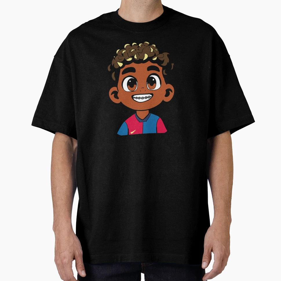 Lamine Yamal Svg Png Barcelona Logo Free T-Shirt - Graphic Print Men Women - T-Shirt, Sweatshirt, Hoodie