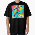 Dynamic And Lively Footballer Art T-Shirt - Unique Graphic for Adults - T-Shirt, Sweatshirt, Hoodie