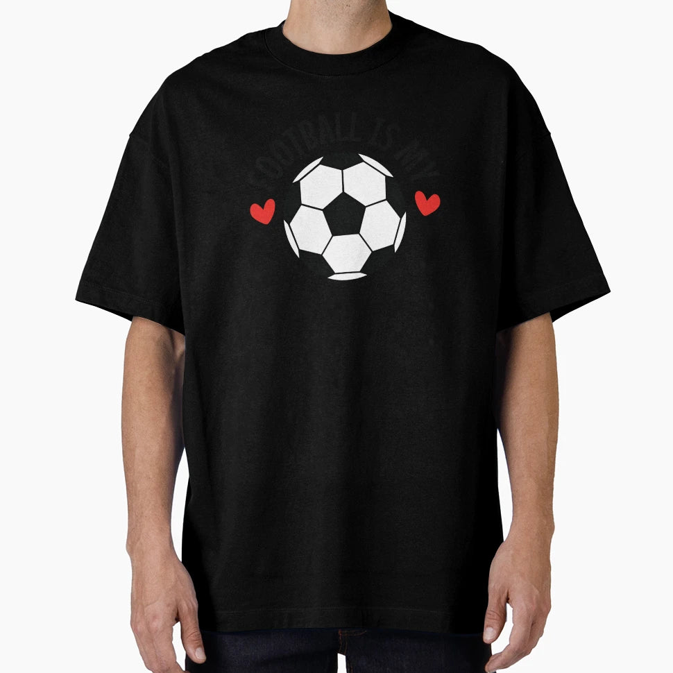 Football Is My Valentine I Love T-Shirt - Custom Art Print Men Women - T-Shirt, Sweatshirt, Hoodie