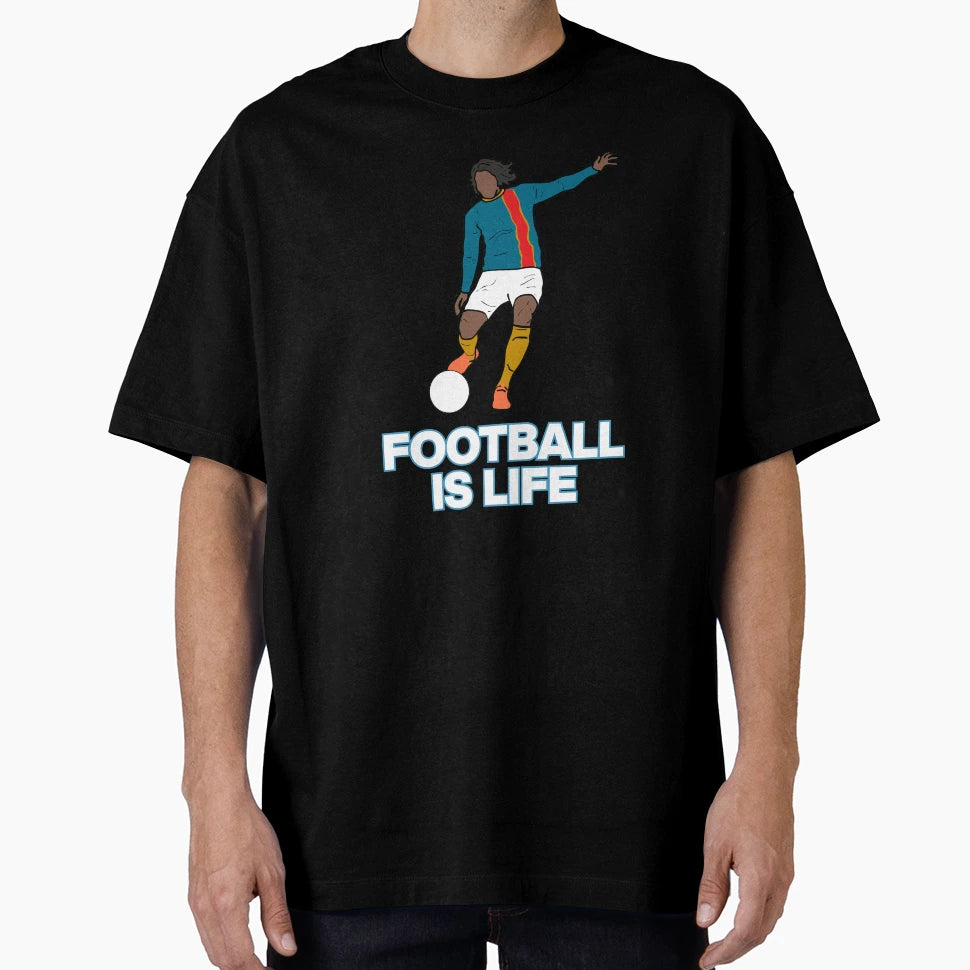 Football Is Life T-Shirt - Casual Everyday Wear for Adults - T-Shirt, Sweatshirt, Hoodie