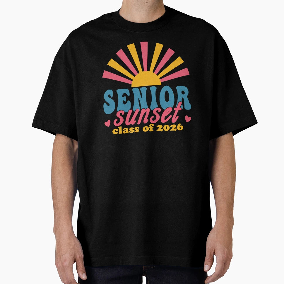 Senior Sunset Class 2026 T-Shirt - Minimalist Print Unisex - T-Shirt, Sweatshirt, Hoodie