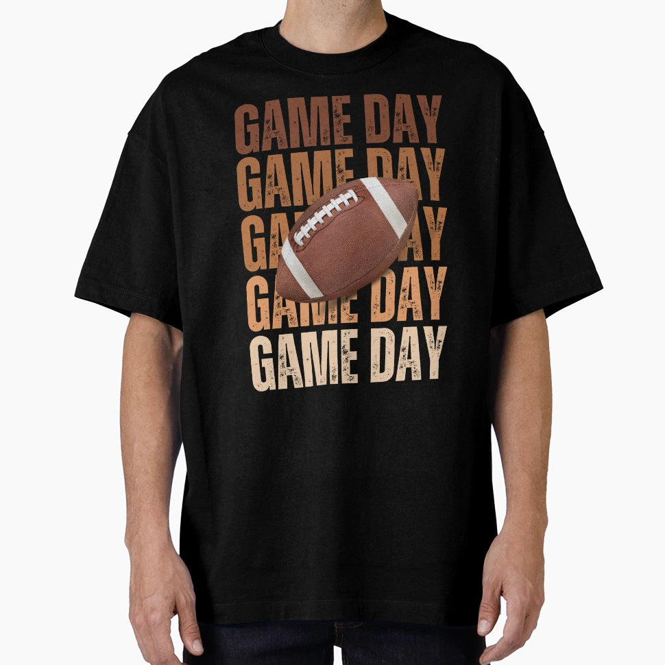 Game Day Football T-Shirt - Custom Art Print Men Women - T-Shirt, Sweatshirt, Hoodie