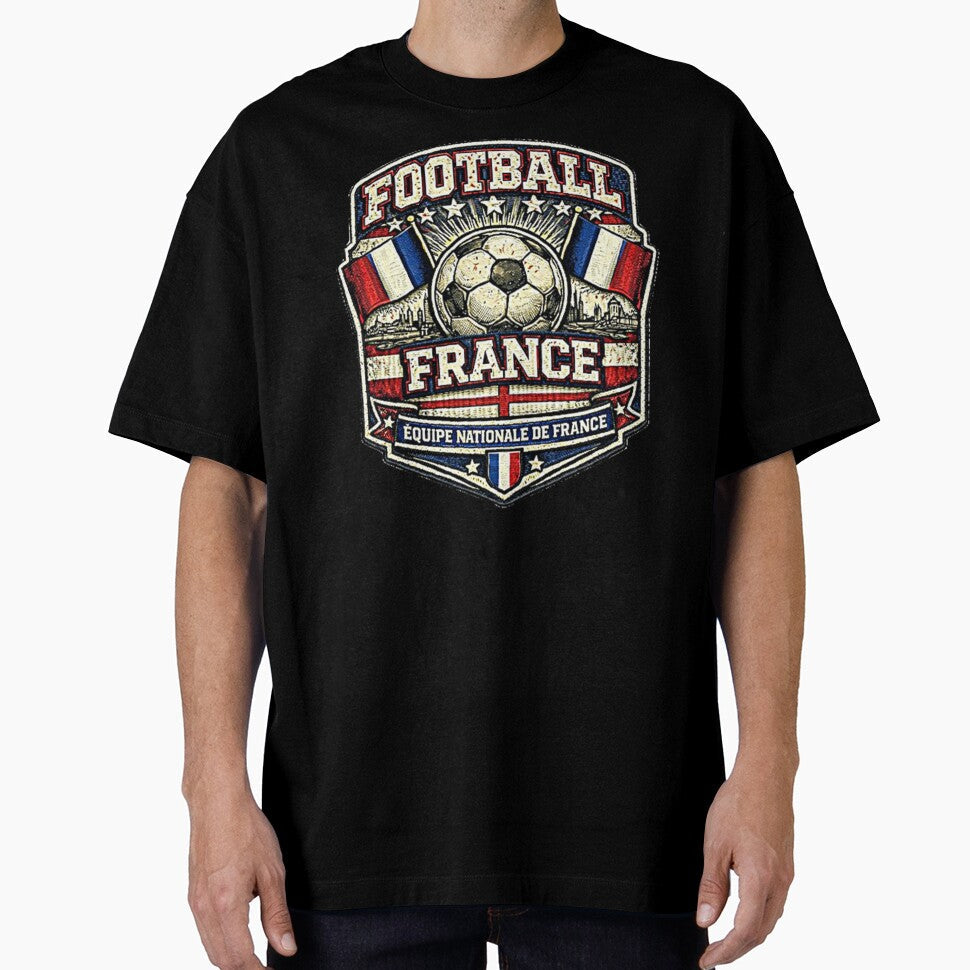 SOCCER FOOTBALL FRANCE VINTAGE by Atelier RLGS - Adult & Kids T-Shirts, Sweatshirts & Hoodies apparel design preview 1