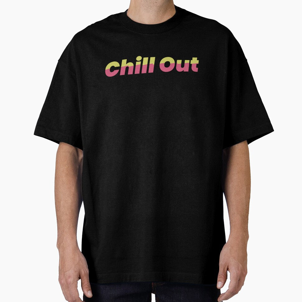 Relaxation Radiance: 'Chill Out' Lettering Love by - Adult & Kids T-Shirts, Sweatshirts & Hoodies apparel design preview 1