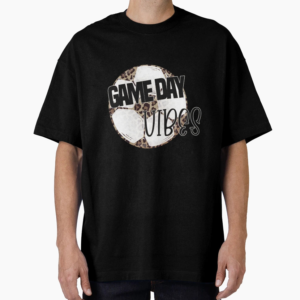 Leopard Soccer Game Day Vibes T-Shirt - Minimalist Print for Adults - T-Shirt, Sweatshirt, Hoodie