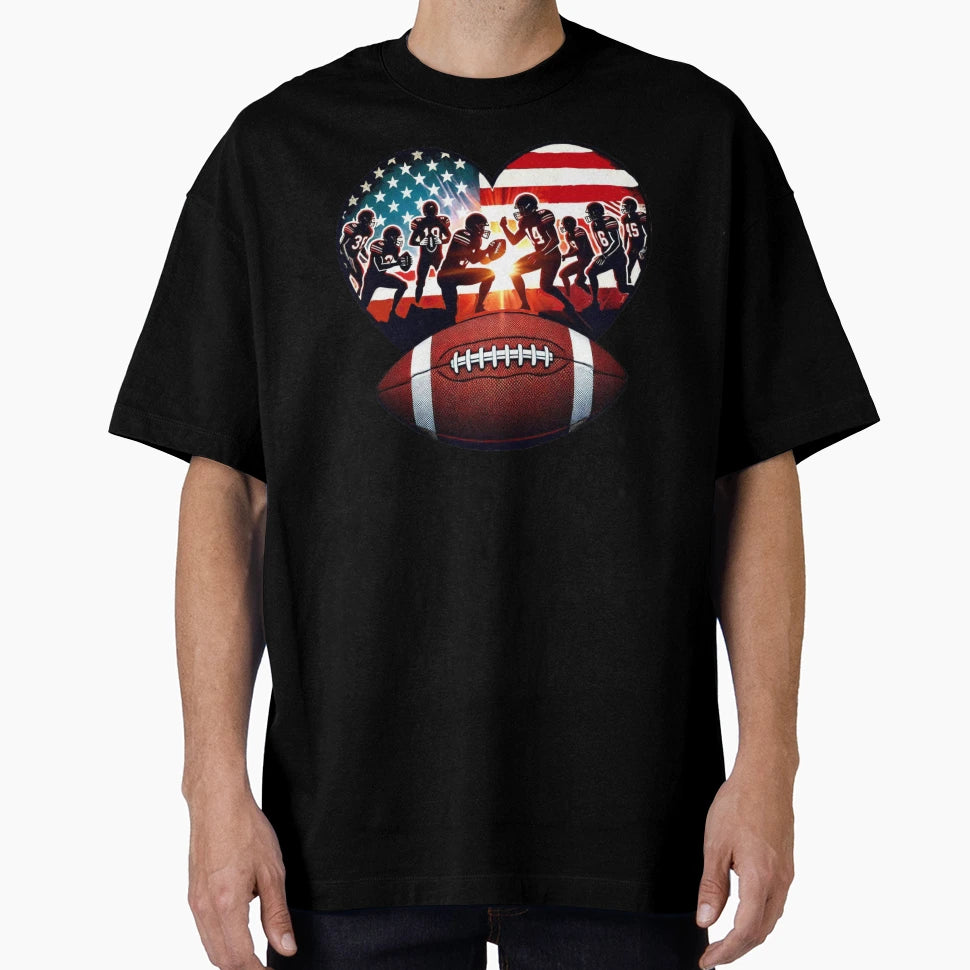 American Football T-Shirt - Aesthetic Graphic for Adults - T-Shirt, Sweatshirt, Hoodie