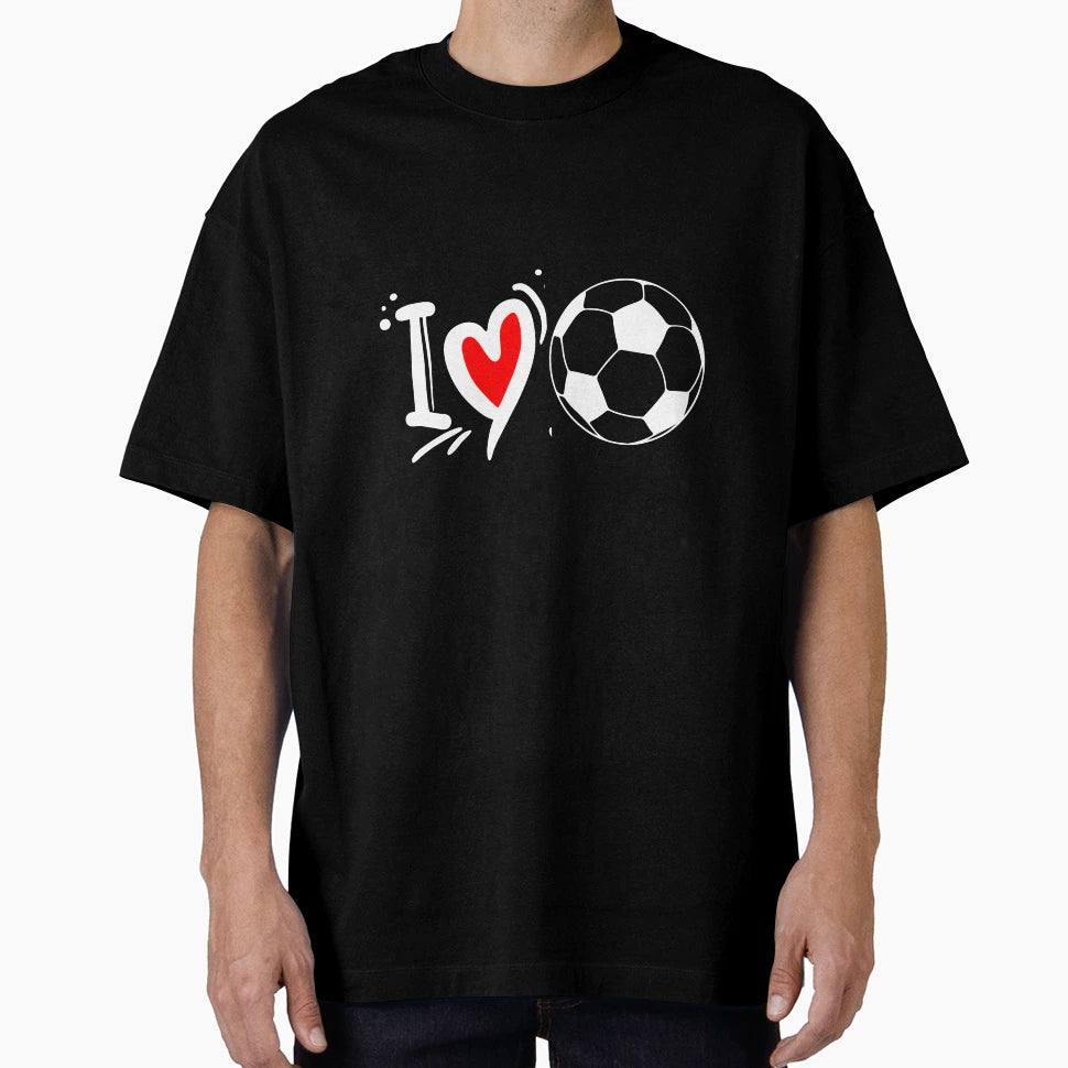 I Love Soccer T-Shirt - Trendy Graphic Unisex - T-Shirt, Sweatshirt, Hoodie
