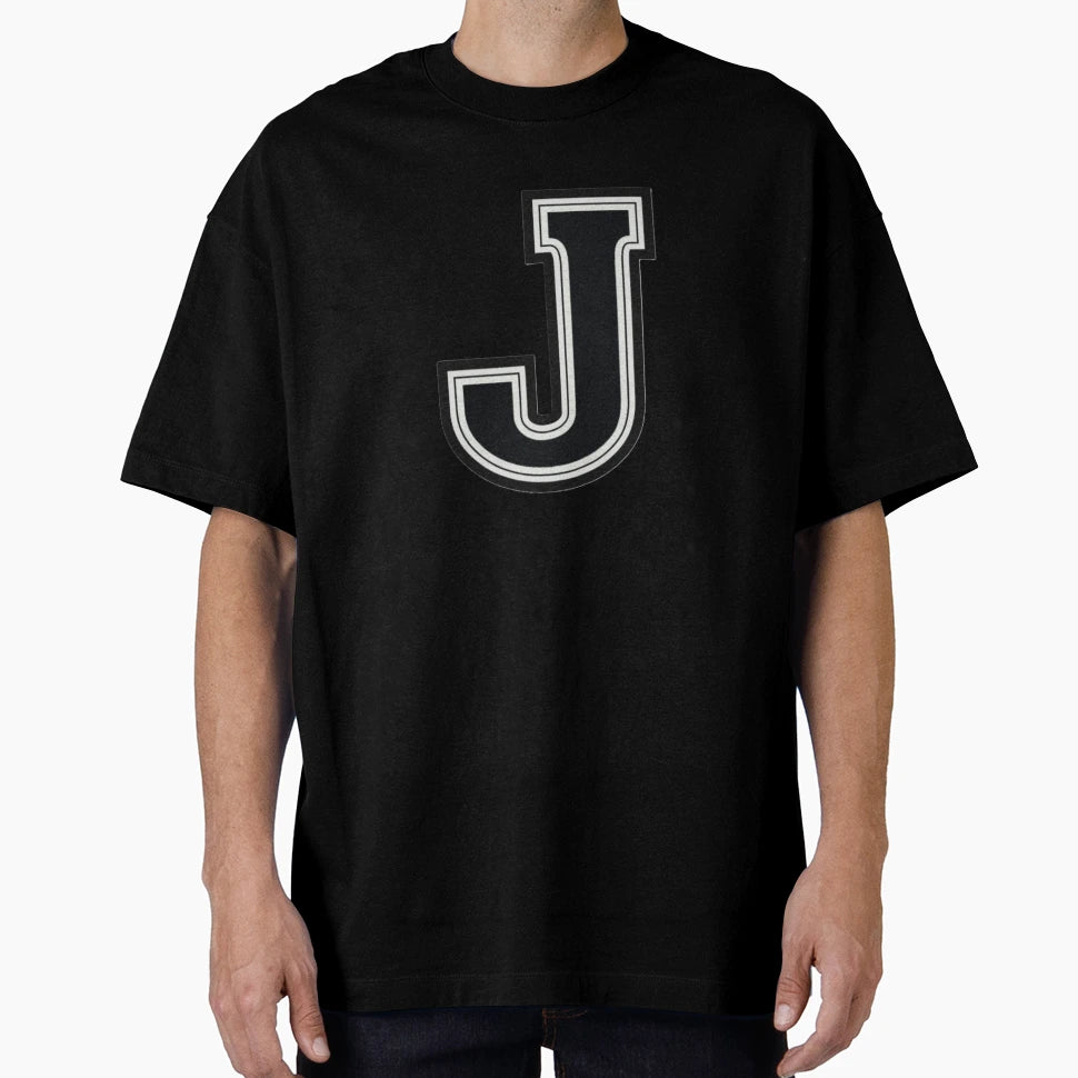 Varsity Letter J Letterman Jacket T-Shirt - Unique Graphic for Adults - T-Shirt, Sweatshirt, Hoodie
