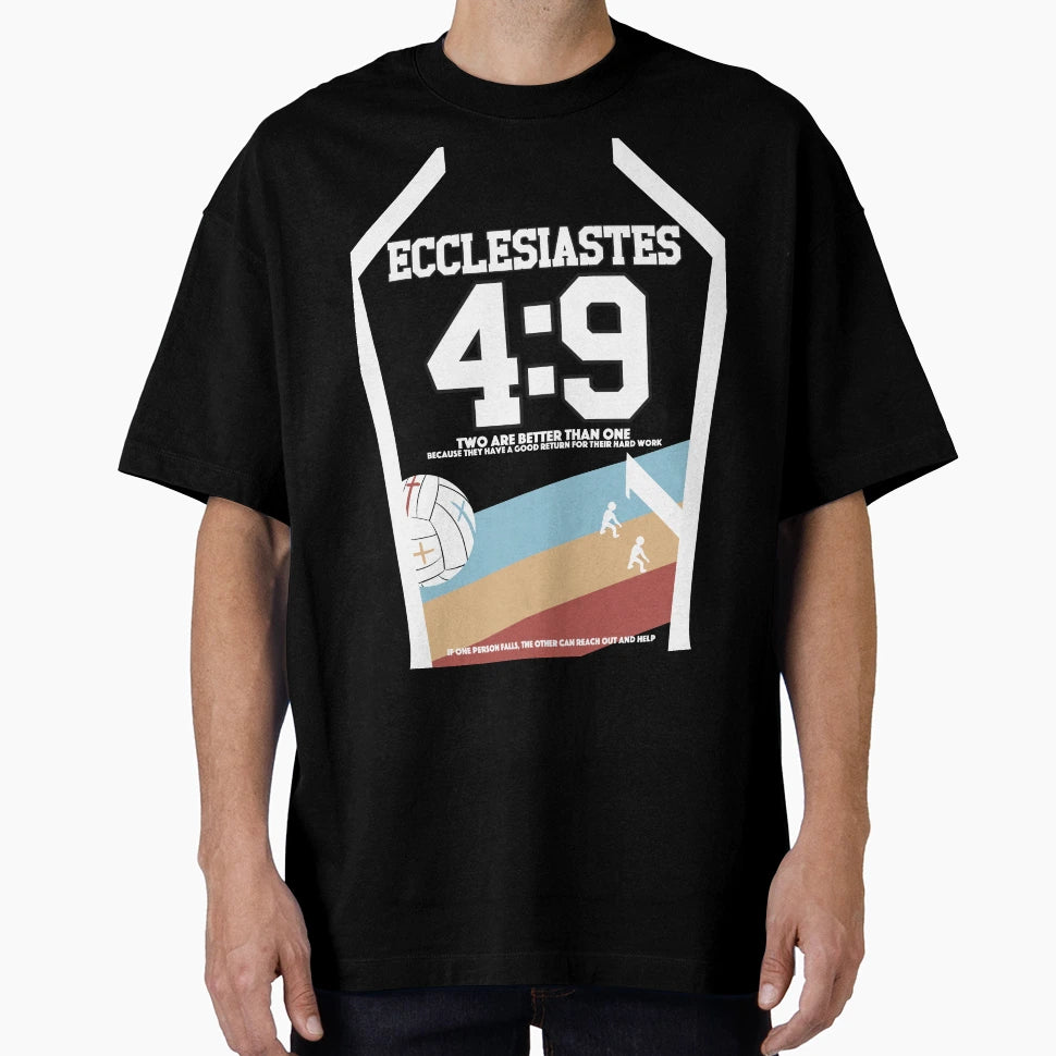 Volleyball Bible Ecclesiastes 4 9 T-Shirt - Unique Graphic Men Women - T-Shirt, Sweatshirt, Hoodie