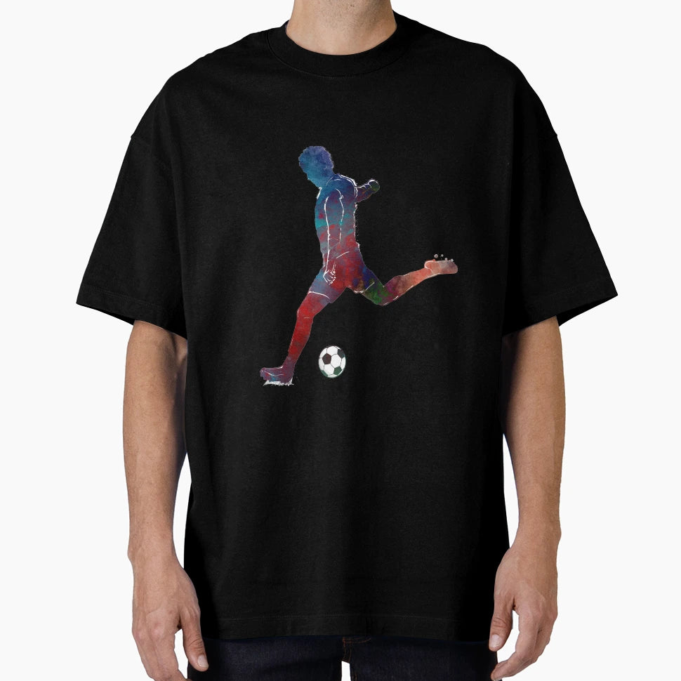 Football Player Sport Art Football Soccer T-Shirt - Trendy Graphic Unisex - T-Shirt, Sweatshirt, Hoodie
