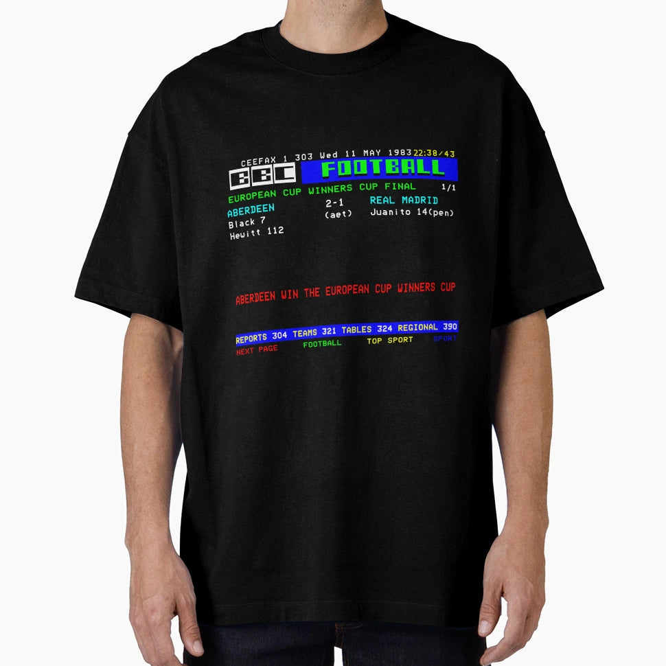 Aberdeen Cup Winners Cup Final 1983 T-Shirt - Graphic Print Men Women - T-Shirt, Sweatshirt, Hoodie