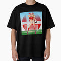 Danish Football Fan Goal Background T-Shirt - Graphic Print for Adults - T-Shirt, Sweatshirt, Hoodie