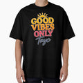 Good Vibes Only Positive Summer Typography Design - Adult & Kids T-Shirts, Sweatshirts & Hoodies apparel design preview 1