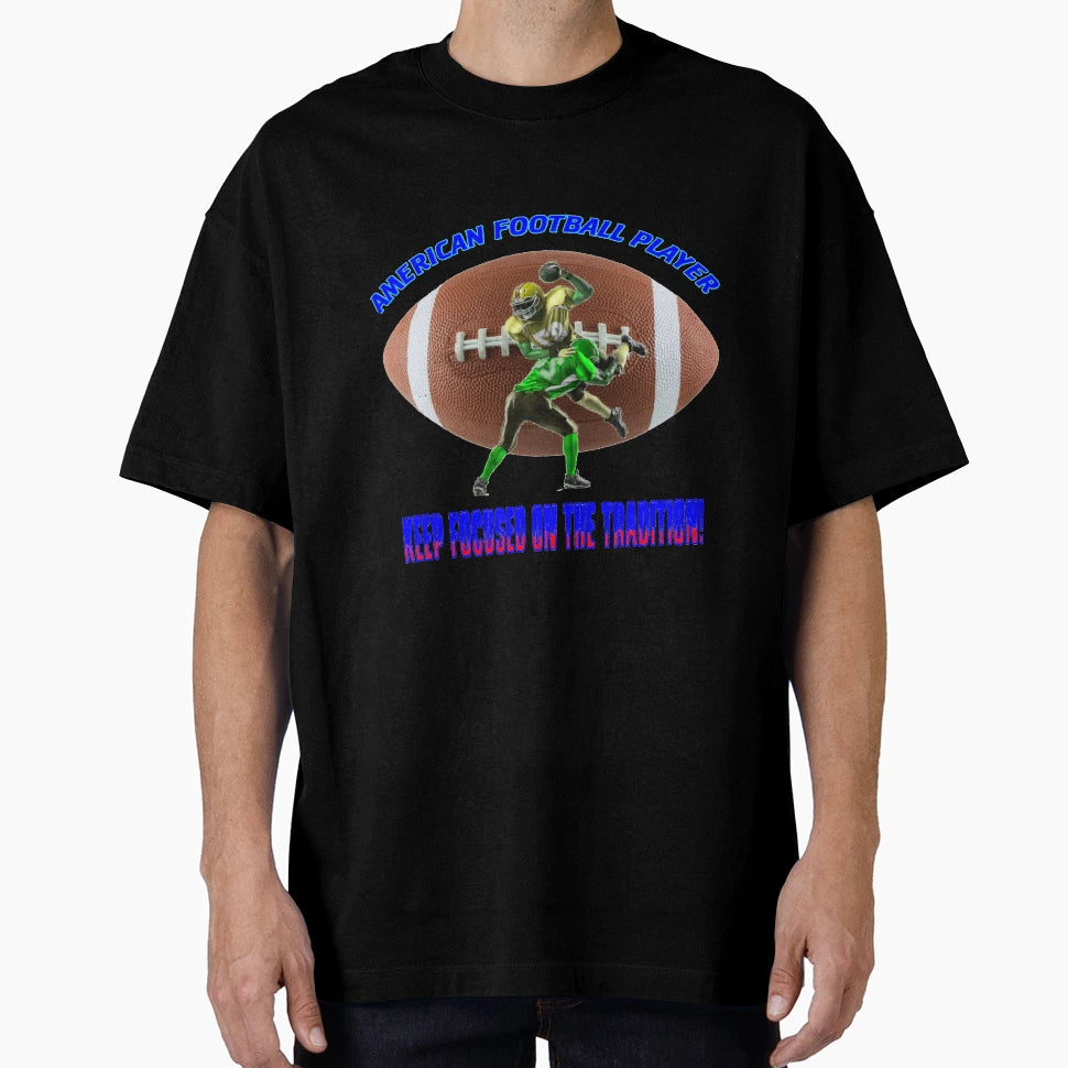 Keep Focused American Football 01 T-Shirt - Custom Art Print Unisex - T-Shirt, Sweatshirt, Hoodie
