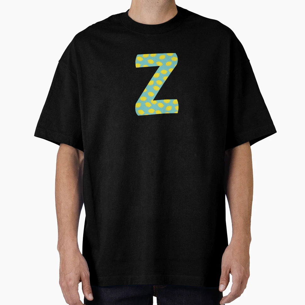 Lemon Summer Monogram Alphabet Letter Z T-Shirt - Streetwear Style Unisex - T-Shirt, Sweatshirt, Hoodie