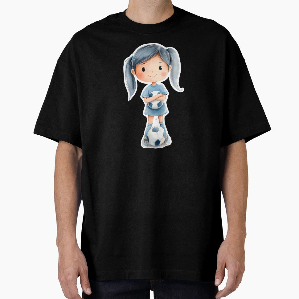 Football Image Soccer Player Ball T-Shirt - Custom Art Print Unisex - T-Shirt, Sweatshirt, Hoodie
