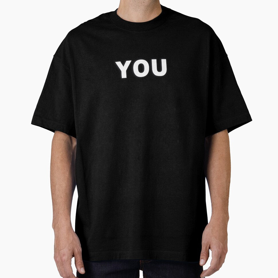 YOU White Minimal Bold Type Statement by WORDPAUSE - Adult & Kids T-Shirts, Sweatshirts & Hoodies apparel design preview 1