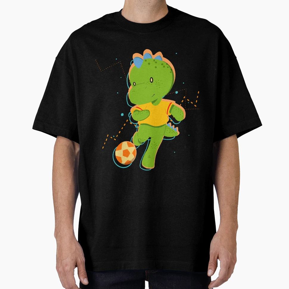 Dinosaur Soccer T-Shirt - Casual Everyday Wear Men Women - T-Shirt, Sweatshirt, Hoodie